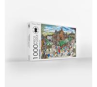 Emma Joustra Jigsaw Puzzle 'Farmers Market' 1000 Piece | Great British Jigsaws | Small Batch Made | Sustainable Jigsaw Puzzles