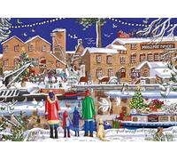 Emma Joustra Jigsaw Puzzle 'Middleport Pottery At Christmas' 1000 Piece | Great British Jigsaws | Small Batch Made | Sustainable Jigsaw Puzzles