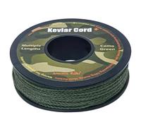 emma kites 1.1mm Braided Kevlar Cord Camo Green 200Lb 30Ft Abrasion/Flame Resistant Tactical Paracord, Trip Line, Cord Friction-Saw, Boot Laces, Camera Strap, Survival Cord, Model Rocket Shock Cord