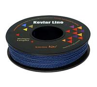 Emma Kites 1.1mm Braided Kevlar Cord - Navy Blue, 200Lb, 120Ft Abrasion/Flame Resistant Tactical Paracord, Trip Line, Camera Strap, Survival Cord