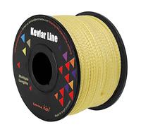 emma kites 100% Kevlar Braided String Utility Cord 100Ft 550Lb Abrasion Flame Resistant, Tactical Survival Fishing Assist Cord Model Rocket Paracord Trip Line Camping Cordage