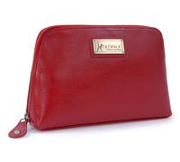 Emma Leather Cosmetic Makeup Bag Catwalk Collection Handbags Red One Size