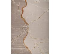 Emma Luxury Abstract Low Pile Rug London Rug Company Light Sand 240cm x 340cm