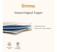 Emma Mattress Topper Original Airgocell & HRX Foam Reversible 6cm Height Double