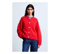 Emma Merino Wool and Cashmere Cardigan Red XS / 1