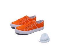 Emma New York Women's Blake Sneaker, Tennis Shoes for Casual Occasions, Low Top Flats - Multiple Colors, Orange, 5.5 UK