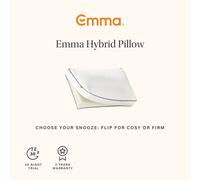 Emma Pillow Hybrid 2 in 1 Memory Foam & Microfibre Soft & Firm