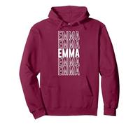 Emma Pullover Hoodie, Adult Unisex, Burgundy, Small