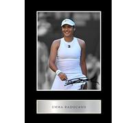 Emma Raducanu Pre Printed Signature Signed Mounted Photo Display #1 Printed Autograph Picture 10x8 Inch Mount
