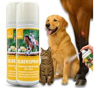 EMMA Silver Spray Dog Horse Cat for Animals I Aluminium Spray Wound Dressing - Wound Spray Dog - Silver Spray Horse for Wound Care & Wound Protection - Against Itching Dogs 2 x 200 ml Spray Plaster