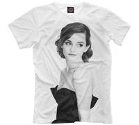 Emma Watson New Mens T Shirt Famouse People Emma Watson 271980 Size XXL White