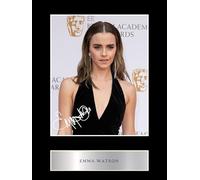 Emma Watson Pre Printed Signature Signed Mounted Photo Display #1 Printed Autograph Picture 10x8 Inch Mount