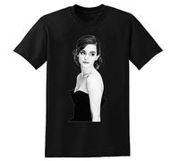 Emma Watson T-Shirt Black Graphic Unisex Tee Shirt 3XL