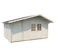 Emma XL (4.7x3.5m | 14.3m2 | 34mm) Alpine Garden Cabin with Side Storage Shed