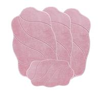 EMMAHOME ROMANY GYPSY CARAVAN MICROFIBER WASHABLE MATS 4pcs SET, 75x125cm - 18mm THICKNESS, Ubaldo (Pink)