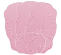 emmahome ROMANY GYPSY WASHABLE 4PCS MAT/RUG SET, CARAVAN/MOBILE HOME MEDIUM SIZES, 75X125CM, ULTRA SOFT MICROFIBRE YARN, CENEVRE (Pink)