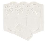 emmahome ROMANY GYPSY WASHABLE 4PCS MAT/RUG SET, CARAVAN/MOBILE HOME TOURER SIZES, 67X120CM, LEAFY Smart (Cream)