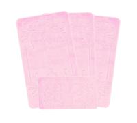 emmahome ROMANY GYPSY WASHABLE 4PCS MAT/RUG SET, CARAVAN/MOBILE HOME TOURER SIZES, 67X120CM, Mabel (Pink)