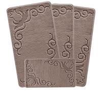 emmahome ROMANY GYPSY WASHABLE 4PCS MAT SET, CARAVAN LARGE SIZES 100X140CM, Marika (Camel)