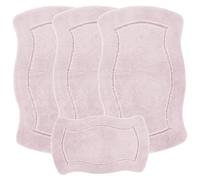 emmahome ROMANY GYPSY WASHABLE NON-SLIP 4PCS MAT/RUG SET, 67X120CM CARAVAN/MOBILE HOME TOURER SIZES, PUFFY SMART (Pink)