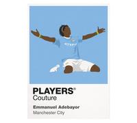 Emmanuel Adebayor Man City Icon Frame Men's T-Shirt - Red / 3XL