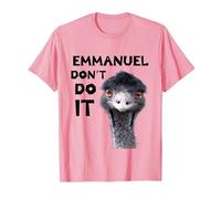 Emmanuel Don't Do It Viral Emu T-Shirt, Men, Pink, X-Large