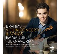 EMMANUEL TJEKNAVORIA - BRAHMS VIOLIN CONCERTO AND SONGS - CD - J3z