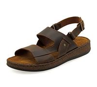 Emmanuela Antique Greek Leather Sandals for Men, Handmade Men's Open Toe Sandals, Quality Adjustable Buckle Summer Shoes 9 UK