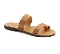 Emmanuela Greek Handmade Leather Sandals, Quality Slide on Sandals, Summer Shoes for Men, Ring Toe Sandals, Slider Sandals for men