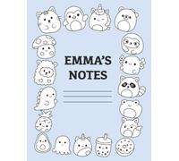 Emma's Notes: Lined Composition Notebook 180 Pages | 170 Lined Pages with Extra Coloring Pages at the End of the Notebook | Personalized Notebook for Emma