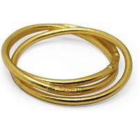 EMME Bangles Everyday Rainy or Shine Thai Bracelets, Medium, Brass, No Gemstone