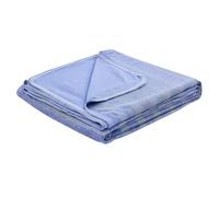EMME Cooling Throw Blanket for Summer, Q-Max >0.5 Night Sweats Throw Blanket Thin, Keep Cooling Breathable Summer Blanket, Single Bed, Sofa,127x177cm,Striped Blue