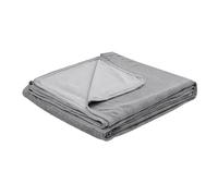 EMME Cooling Throw Blanket for Summer, Q-Max >0.5 Night Sweats Throw Blanket Thin, Keep Cooling Breathable Summer Striped Grey Blanket, Single Bed, Sofa,127x177cm
