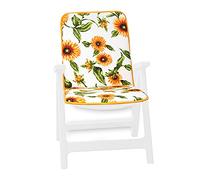 emmevi Cushion Chair Chair Soft Sunflowers Chair Cover Indoor Garden Outdoor mod.CAPRI 34A WHITE