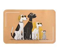 emmevi Dis_G Anti-Stain Rubber Mat 38 x 60 cm Under Bowl Dog Cat