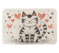 emmevi Dis_R Non-Slip Non-Slip Rubber Mat 30 x 46 cm Under Bowl Dog Cat