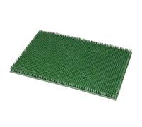 emmevi Rubber Door Mat with Synthetic Grass Bristles Green Non-Slip 2 Sizes Thickness 2 cm Mud Scraper 100% Made in Italy MOD.Gazon 40X60