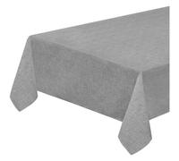 emmevi Tablecloth, Stain-Resistant, Edged, Plastified Table Cover, 135 x 230 cm, Anthracite Pastel