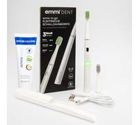 emmi-dent sonic to go Electric Sonic Toothbrush White - 3 Cleaning Modes for Dental Care I Suitable for Travel & Office I Up to 25 Days Battery Life I Sonic Toothbrush Adults and Children