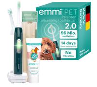 emmi-pet 2.0 Ultrasonic Dog Toothbrush & Toothpaste Set | Plaque Remov