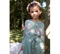Emmie Embellished Dress Sage GWD by GEORGE W. DAVIES Green 5-6 Years