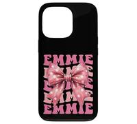 EMMIE Name Coquette Bow Aesthetic for Women Girls Case for iPhone 13 Pro