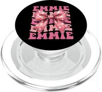 EMMIE Name Coquette Bow Aesthetic for Women Girls PopSockets PopGrip for MagSafe