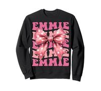EMMIE Name Coquette Bow Aesthetic for Women Girls Sweatshirt