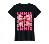 Emmie Name Coquette Bow Aesthetic for Women Girls T-Shirt