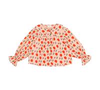 Emmy Oiseaux blouse Organic cotton Peach 3/4 years