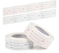 EMNIMQ 2 Rolls 1000 Pieces Prep Canning Labels,1 x 2 Inch Removable Food Stickers,Reminder Food Storage Labels,Freezer Lables for Home or Restaurant Canning Container Rotation(Red,Blue)