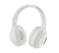 EMNXEGHMN Luminous Bluetooth headsets, high-value esports games, music card folding, universal headphones(White rice)