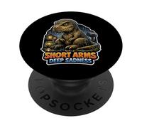 Emo Dinosaur Sad Dino Emotional Dinosaur Existential Dino PopSockets Adhesive PopGrip