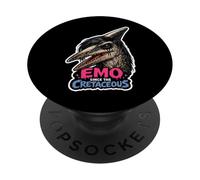 Emo Dinosaur Sad Dino Emotional Dinosaur Existential Dino PopSockets Adhesive PopGrip